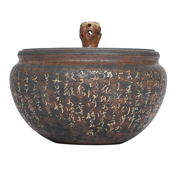 Чайница 500 мл "Чжан Цянь Бэйвэнь", цзяньшуйская керамика, мастер Гу Цзингуан - 2