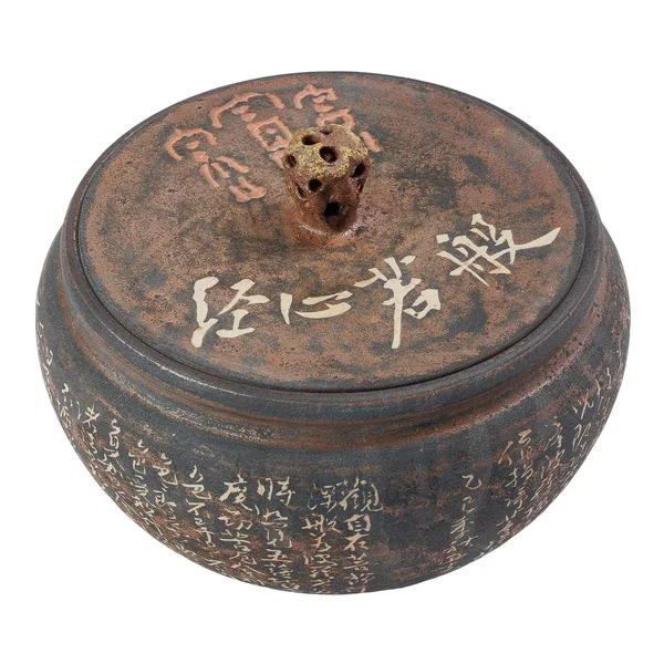 Чайница 500 мл "Чжан Цянь Бэйвэнь", цзяньшуйская керамика, мастер Гу Цзингуан - 1