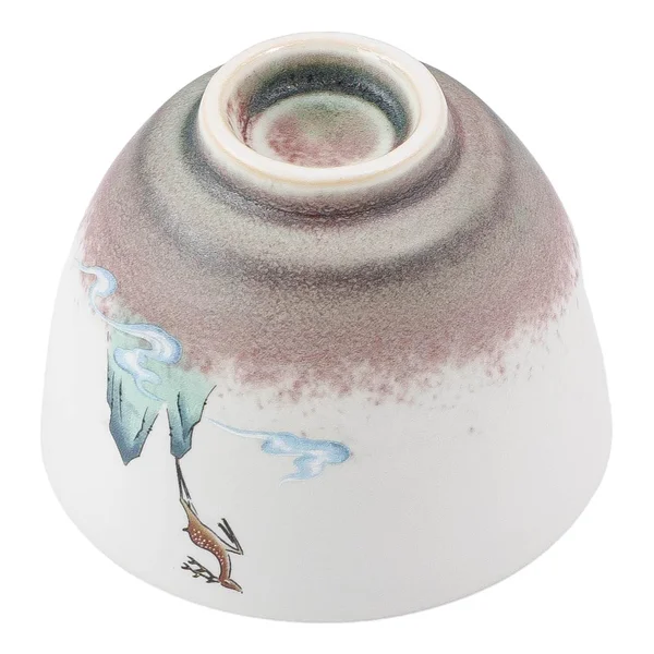 Пиала 115 мл "Олень Фучжу из Книги гор и морей", керамика Дехуа - 2