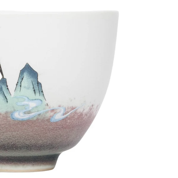 Пиала 115 мл "Олень Фучжу из Книги гор и морей", керамика Дехуа - 10