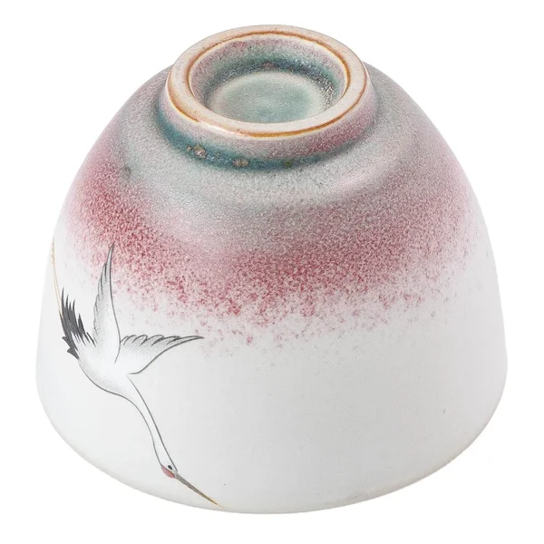 Пиала 100 мл "Журавль рассвета", керамика Дехуа - 6