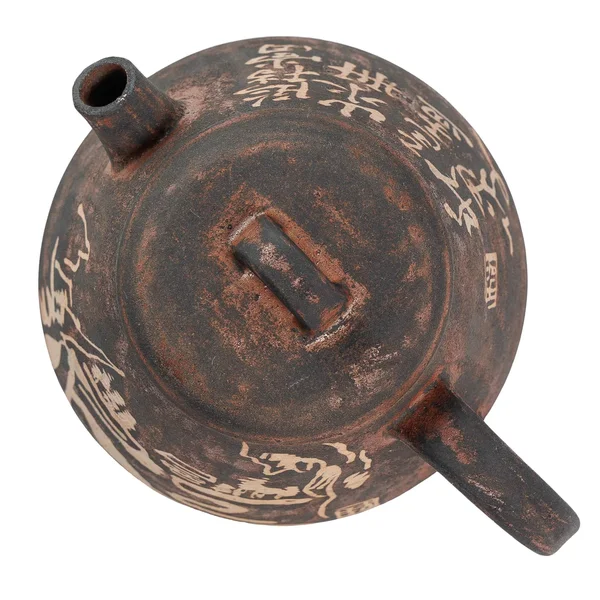 Чайник 200 мл "Уединение в горах", цзяньшуйская керамика, мастер Гу Цзингуан - 5