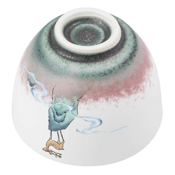 Пиала 115 мл "Олень Фучжу", керамика Дехуа - 6