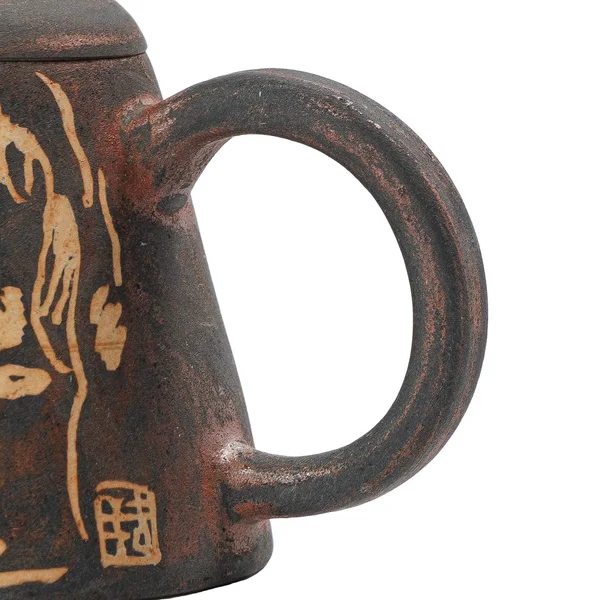 Чайник 200 мл "Уединение в горах", цзяньшуйская керамика, мастер Гу Цзингуан - 12