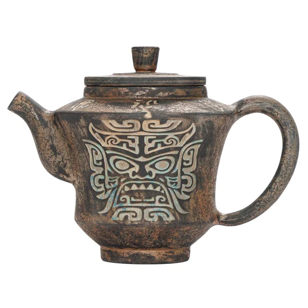 Чайник 220 мл "Древнее искусство", цзяньшуйская керамика, мастер Гу Цзингуан - 1
