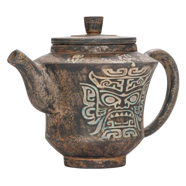 Чайник 220 мл "Древнее искусство", цзяньшуйская керамика, мастер Гу Цзингуан - 3