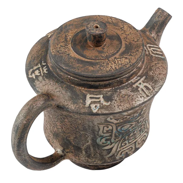 Чайник 220 мл "Древнее искусство", цзяньшуйская керамика, мастер Гу Цзингуан - 4