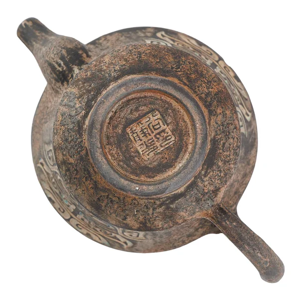 Чайник 220 мл "Древнее искусство", цзяньшуйская керамика, мастер Гу Цзингуан - 7