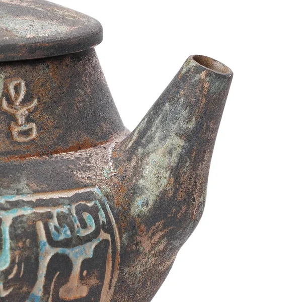 Чайник 180 мл "Таоте", цзяньшуйская керамика, мастер Гу Цзингуан - 11