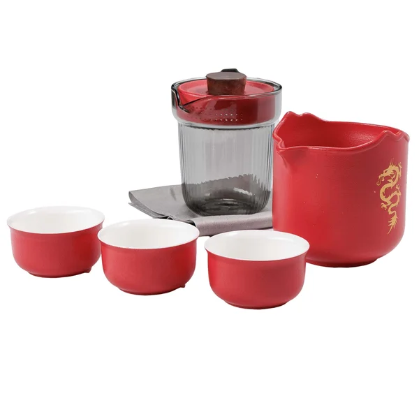 Дорожній набір посуду "Червоний Дракон" - 6