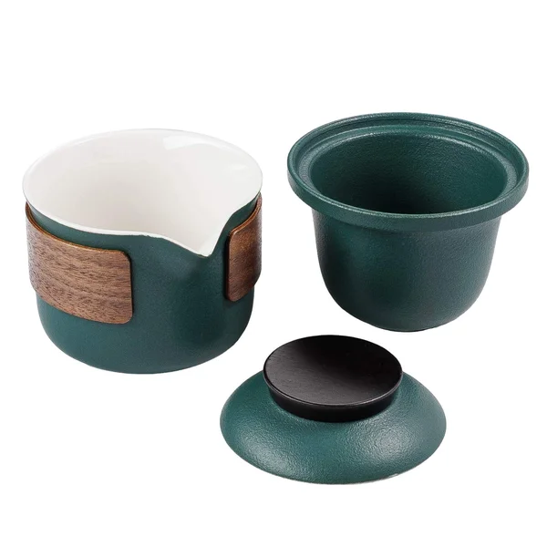 Дорожній набір посуду для чаю "Смарагдовий", 6 предметів - 7