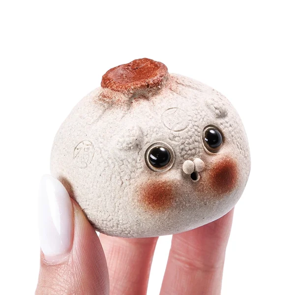 Фігурка "Дитинча білого дракона", ісинська глина - 9