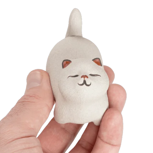 Фигурка "Гордый кот", исинская глина - 8