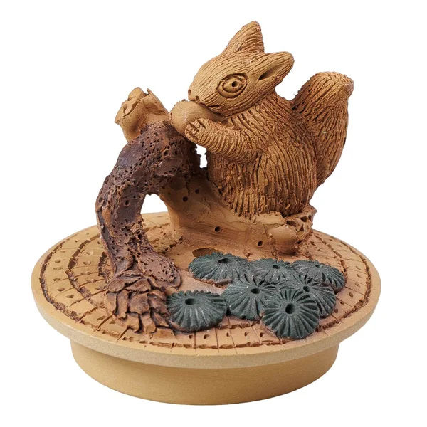 Чайник 190 мл "Білочка та горішок", ісинська глина, майстер Чень Дун Чжу - 10