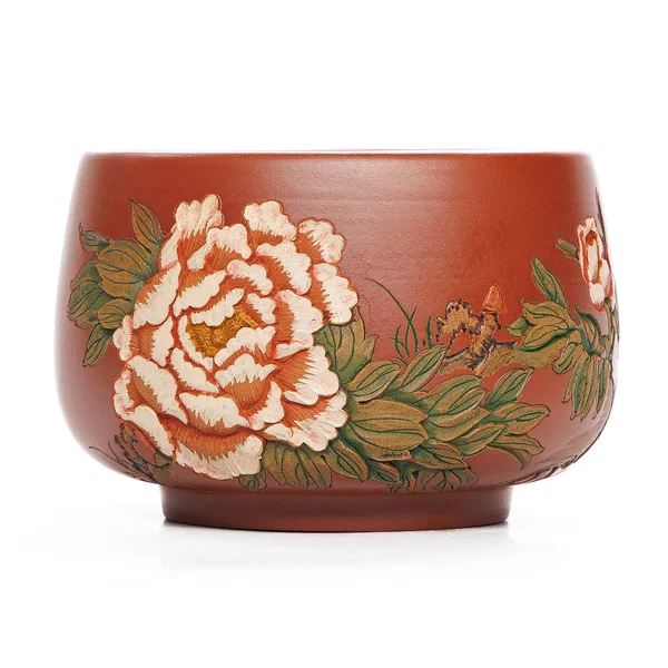Пиала "Цветущий пион", исинская глина Цин Шуй Ни - 3