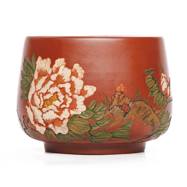 Пиала "Цветущий пион", исинская глина Цин Шуй Ни - 4