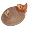 Фигурка "Лягушка и оранда красная", исинская глина - small image 12