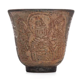 Пиала 100 мл "Сутра сердца", цзяньшуйская керамика, мастер Гу Цзингуан