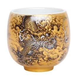 Чаша 80 мл "Хейлун - Чорний Дракон", кераміка Дехуа