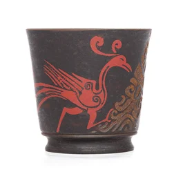 Пиала 50 мл «Сузаку», керамика Цзяньшуй, мастер Чэнь Цимин