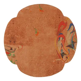 Коврик Ганьпао «Летающие апсары» 33х33 см