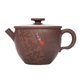 Чайник 180 мл "Горная Сутра", цзяньшуйская керамика, мастер Нун Бинцзе