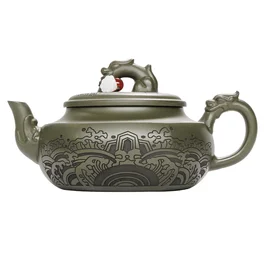 Чайник 210 мл "Уроборос", ісинська глина