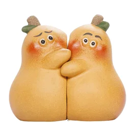 Фігурки "Нерозлучні груші", парна композиція з ісінської глини