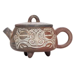 Чайник 160 мл "Древолик", цзяньшуйская керамика, мастер Гу Цзингуан