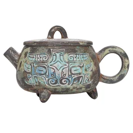 Чайник 200 мл "Саньсиндуй", цзяньшуйская керамика, мастер Гу Цзингуан