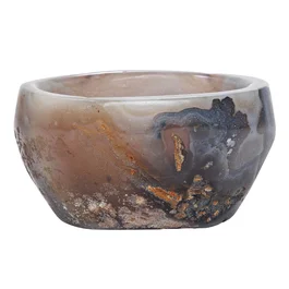 Пиала из агата "Туманная долина"
