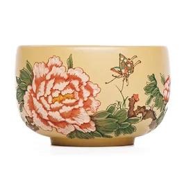 Пиала "Цветущий пион", исинская глина Хуан Дуань Ни