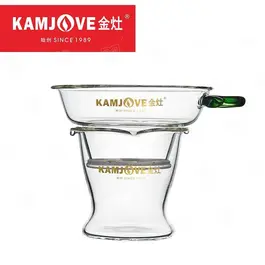 Скляне ситечко для чаю з підставкою Kamjove