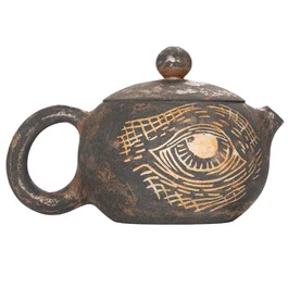 Чайник 105 мл "Всевидяче око", цзяньшуйская керамика, мастер Гу Цзингуан